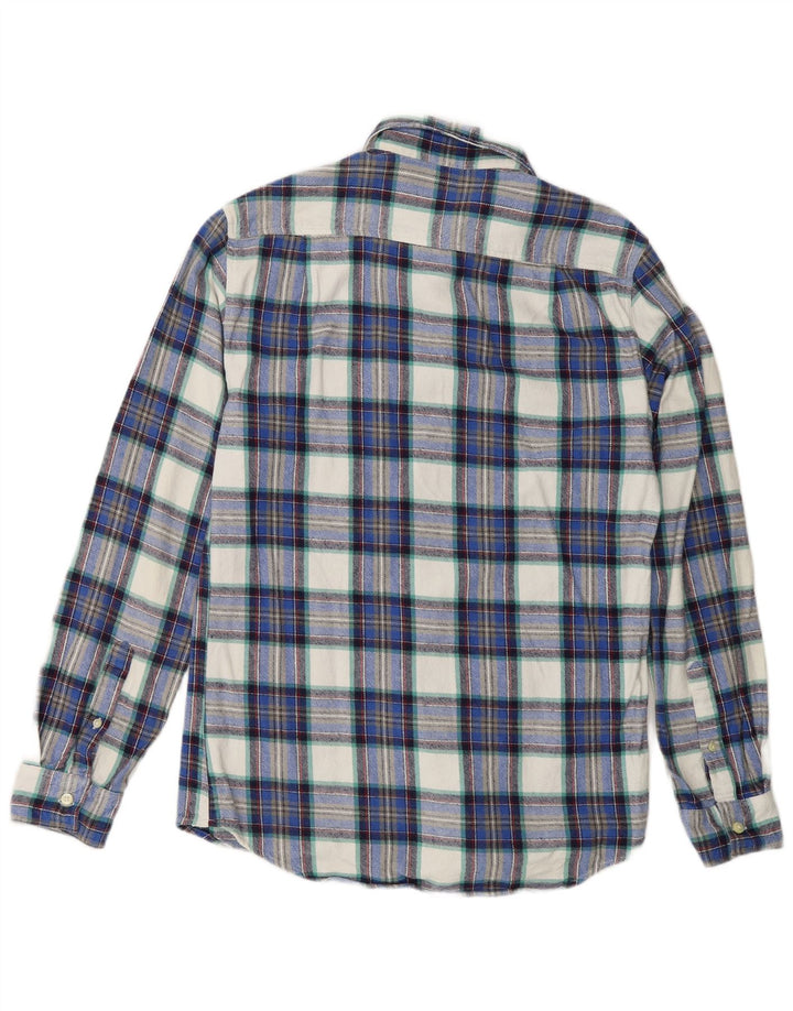 Jack Wills Chemise en flanelle pour homme Petit coton à carreaux bleu marine