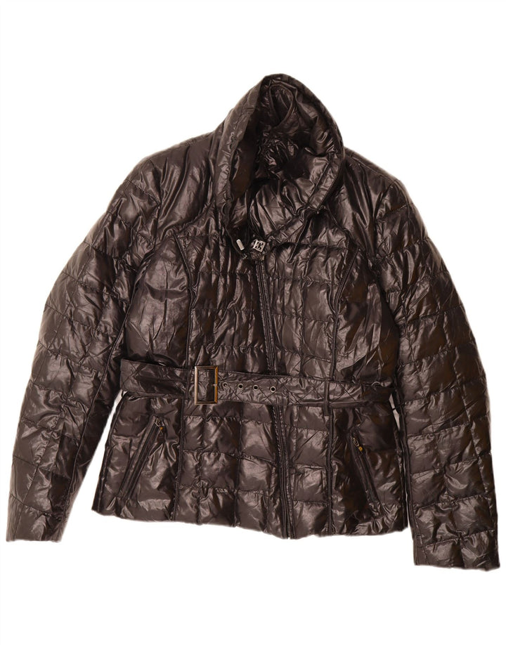 Trussardi Jeans Veste Rembourrée Femme IT 44 Moyen Noir Polyester