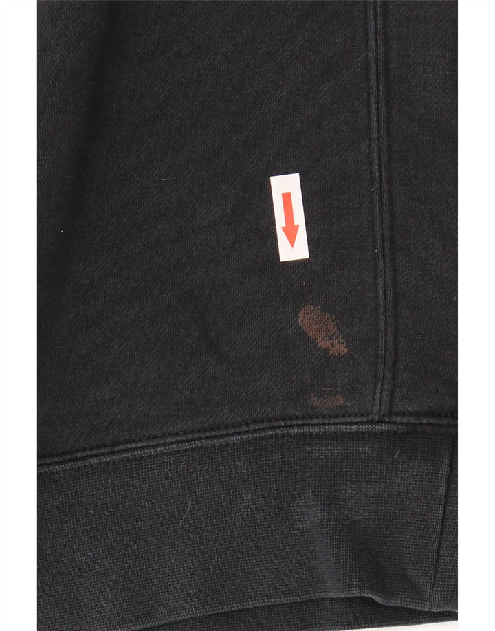NIKE Sweat-shirt pour homme en coton noir moyen