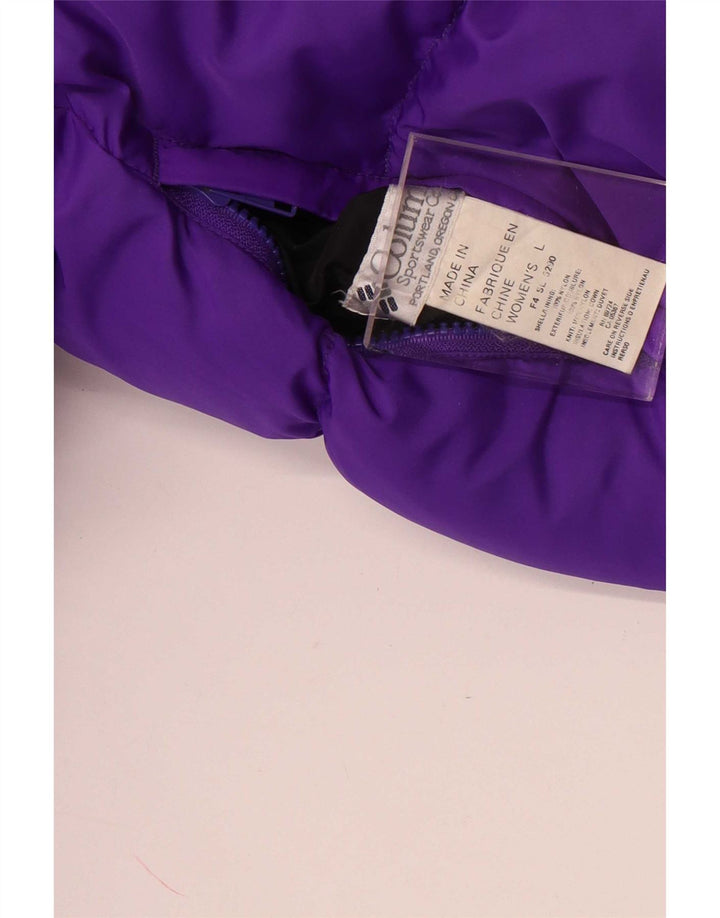 Columbia Veste matelassée réversible pour femme UK 16 Large Violet Colourblock