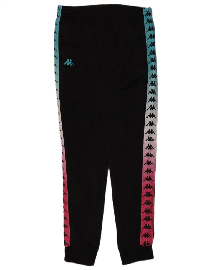 Kappa Pantalon de Survêtement Graphique Homme Noir Colorblock