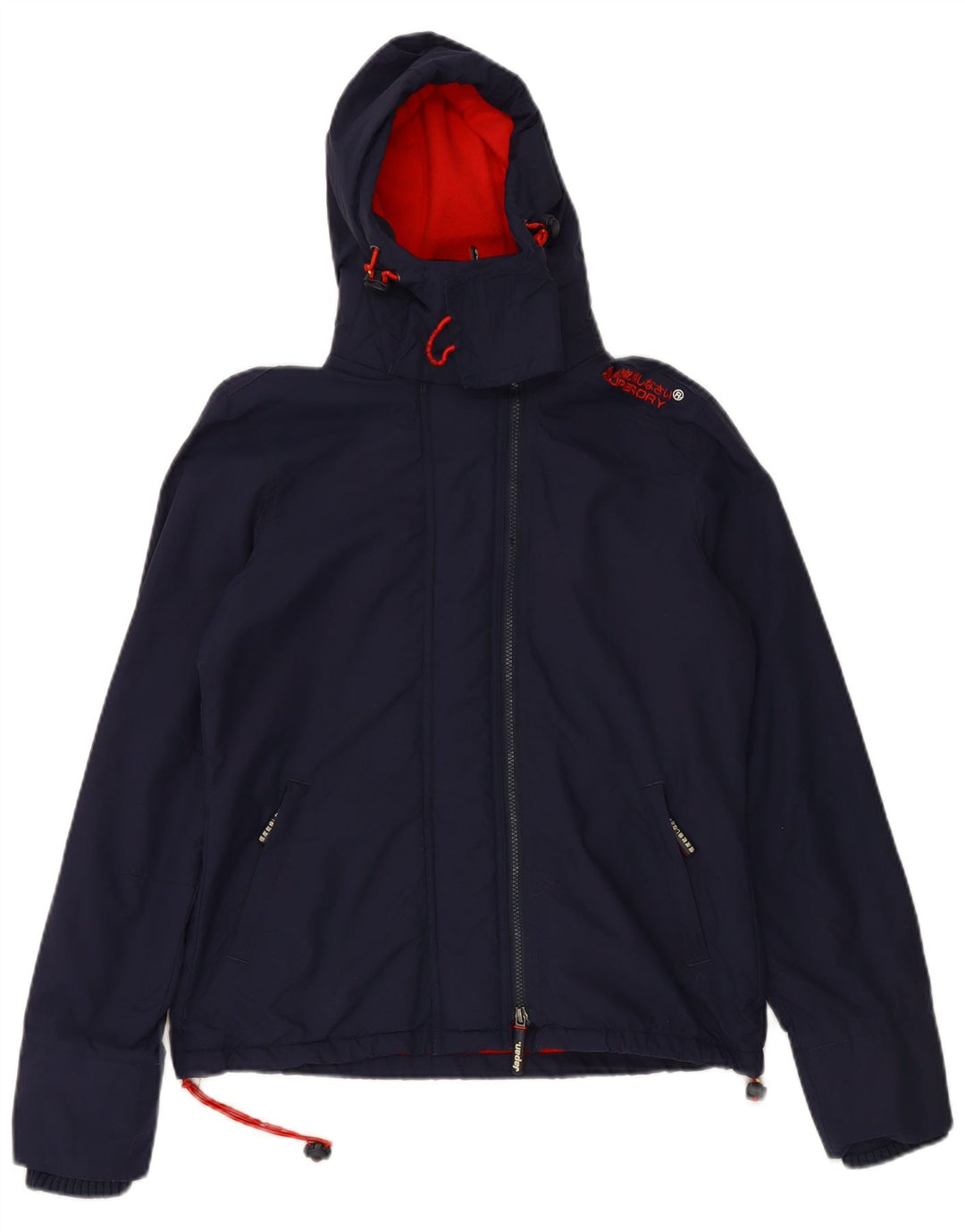 SUPERDRY Veste coupe-vent à capuche Windcheater pour homme UK 38 Bleu marine moyen