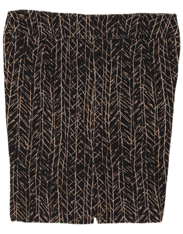 Marks & Spencer Jupe crayon à motif abstrait pour femme UK 18 XL W38 Noir