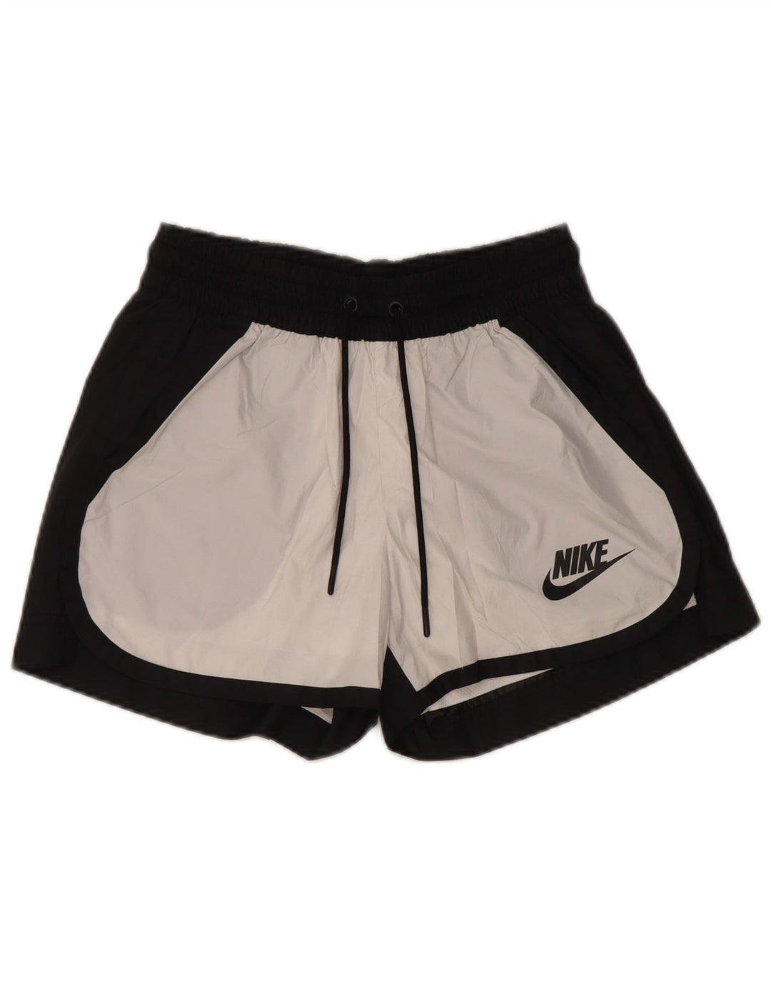 NIKE Short de sport pour femme UK 6 XS Noir Colorblock Polyester