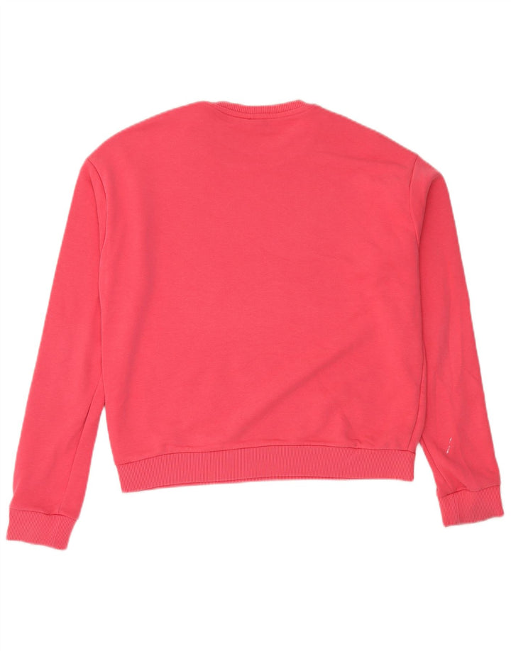 Fila Sweat-shirt graphique pour femme UK 14 Rose moyen Colourblock