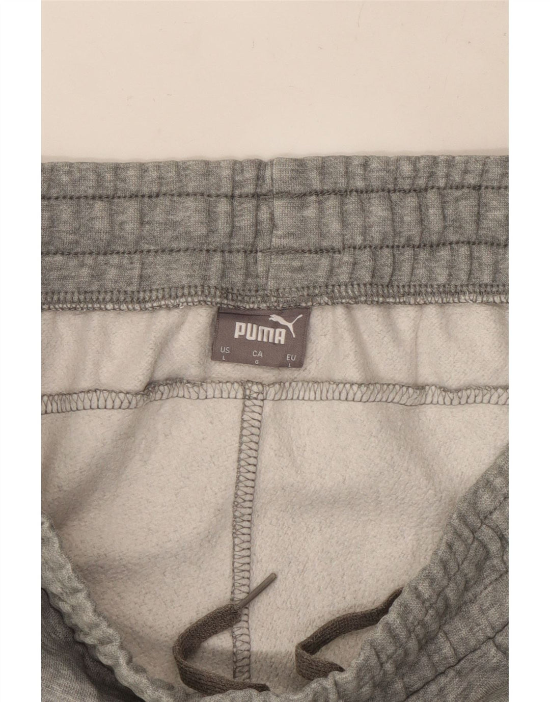 PUMA Pantalon de survêtement pour homme en coton moucheté grand gris