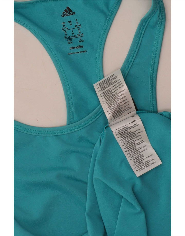 Adidas Femmes Climalite Débardeur UK 12/14 Bleu Moyen Polyester