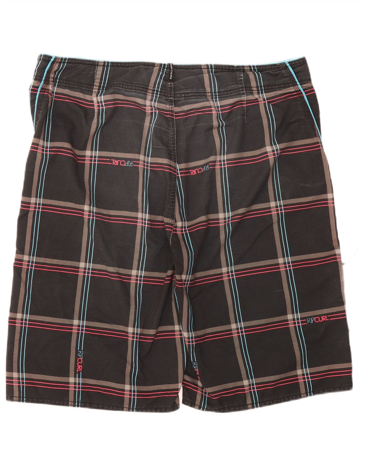 Rip Curl Short de bain graphique pour hommes XL gris à carreaux