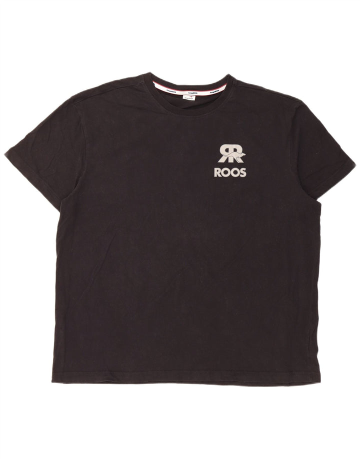 Kangourous T-Shirt Graphique Homme Top XL Noir