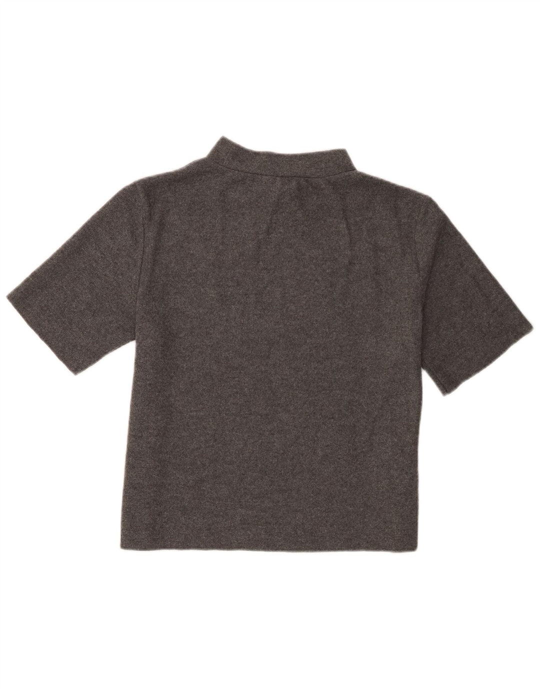 Zara T-Shirt Femme Top UK 14 Large Gris Polyester