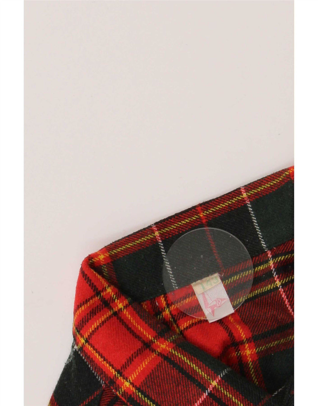 vintage Mens Overshirt Flanelle Chemise Taille 43 Grande laine à carreaux rouge