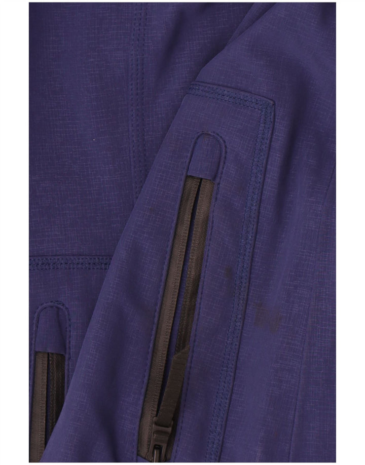 Marks & Spencer Manteau imperméable à capuche pour femme UK 14 Bleu marine moyen