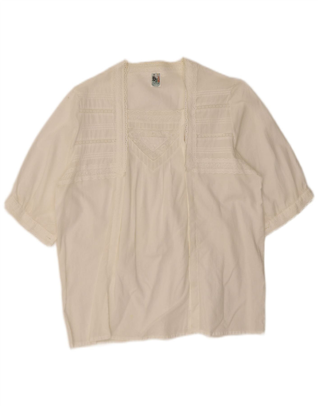 Gossl Cardigan à manches courtes pour femme EU 40 Medium Blanc Floral