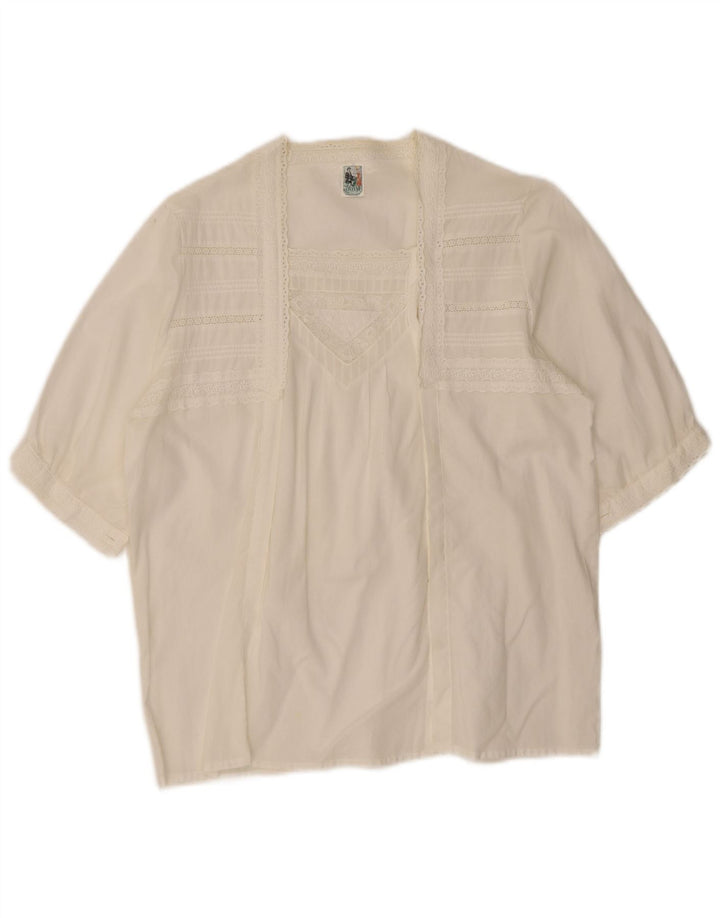 Gossl Cardigan à manches courtes pour femme EU 40 Medium Blanc Floral