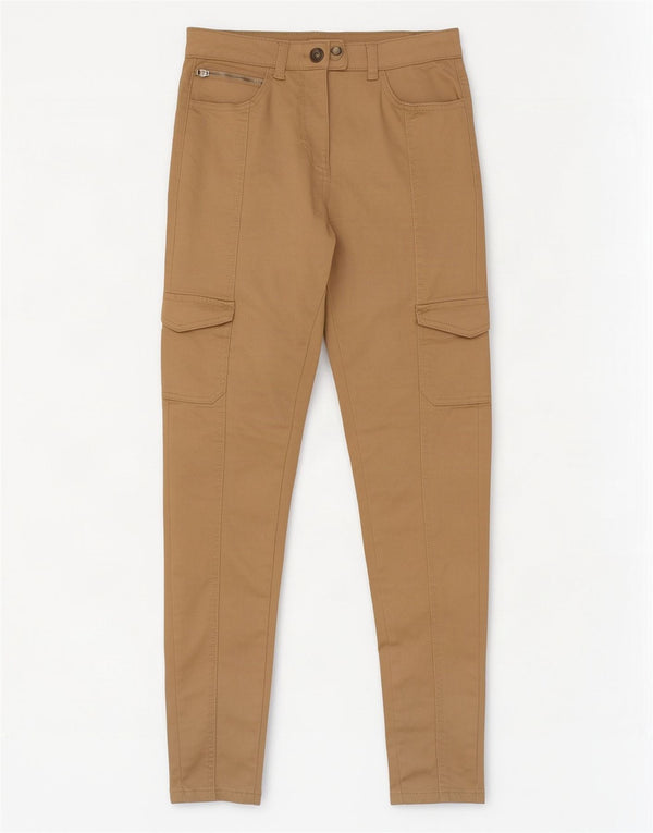 M&Co Pantalon cargo skinny pour femme UK 8 Small W26 L28 Coton beige