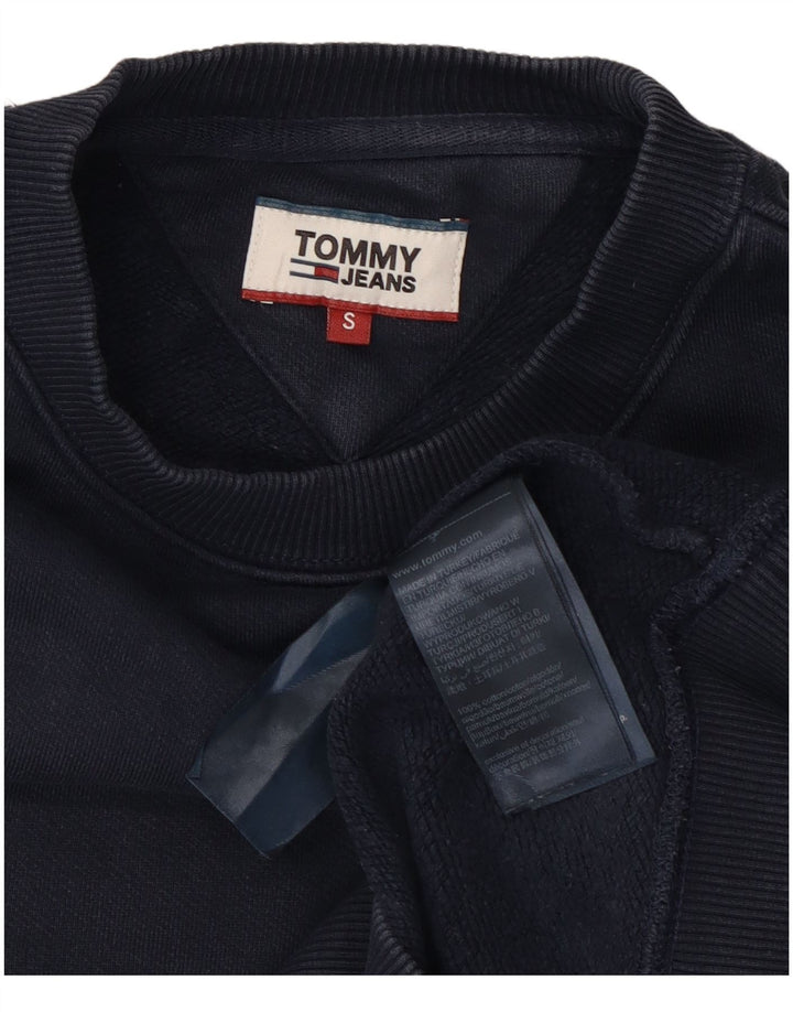Tommy Hilfiger Sweat-shirt pour homme en coton bleu marine Small