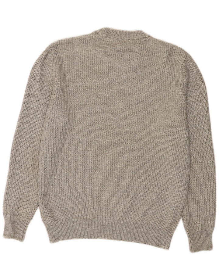 Zara Pull à col rond pour homme Gris moyen Polyester