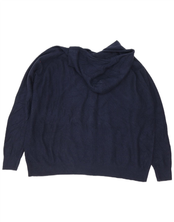 Marks & Spencer Pull col zippé pour homme XL Bleu marine Viscose