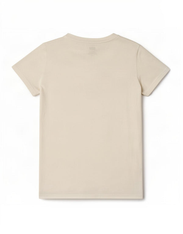 Levi's T-Shirt Graphique Femme UK 10 Small Blanc
