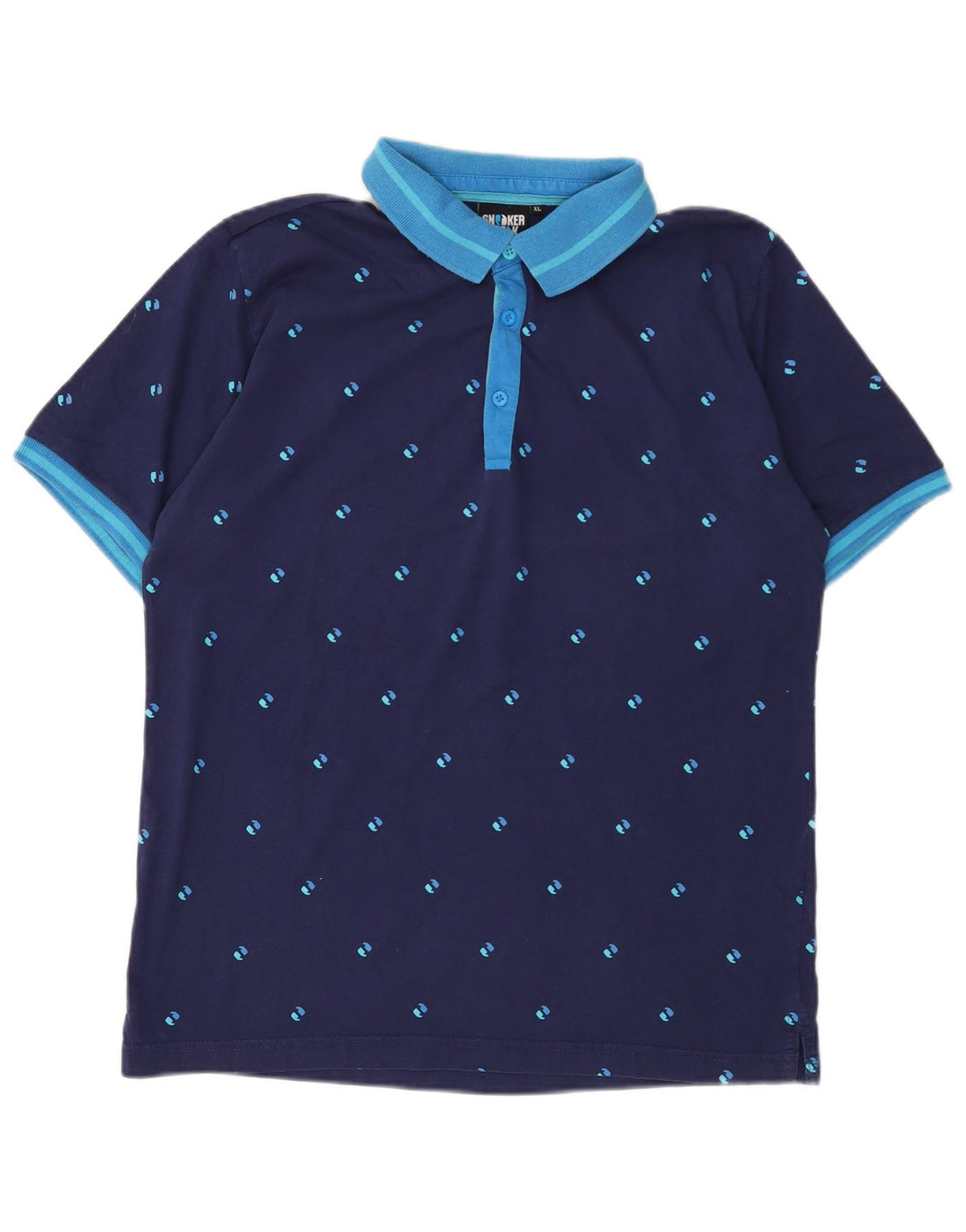 Sneaker Freak Polo Homme XL Bleu Marine Pois Coton