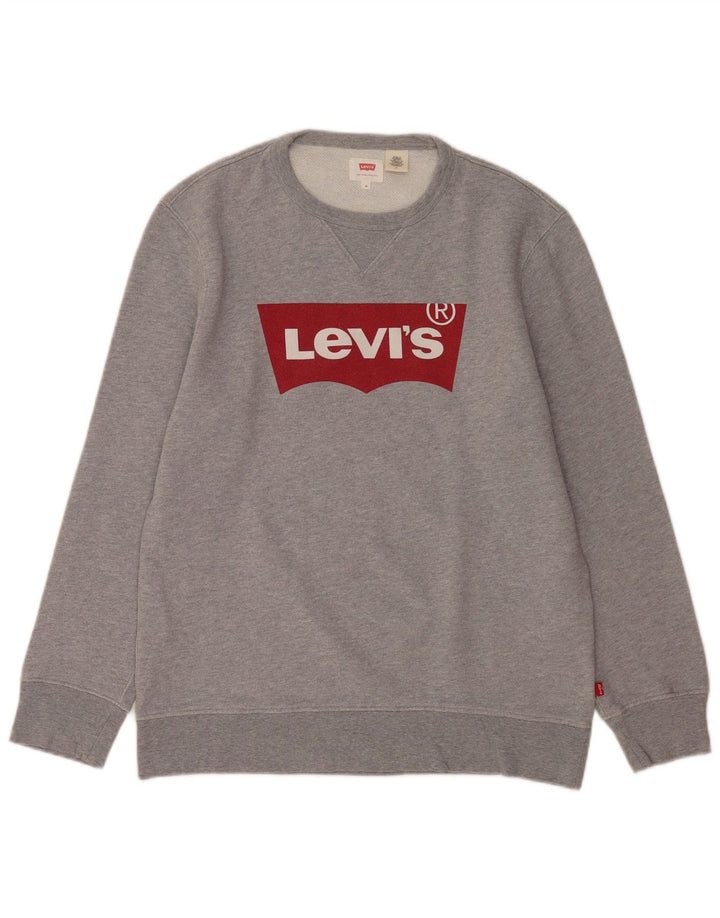 Levi's Sweatshirt Graphic Sweatshirt Homme Gris Moyen Coton