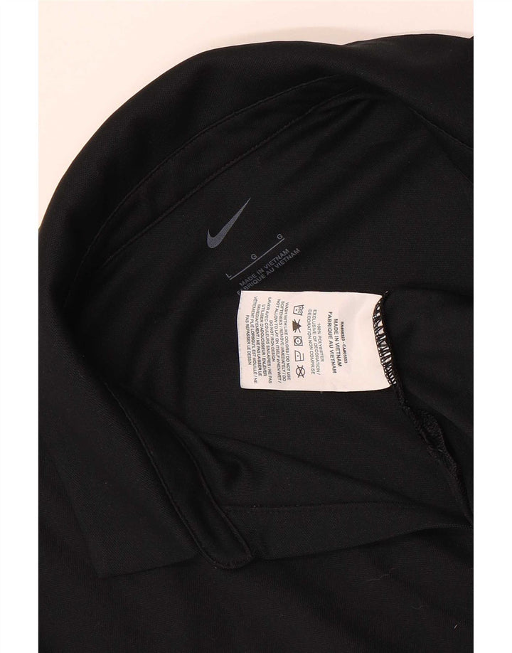 Polo Nike San Francisco pour femme UK 14 Large Noir Polyester