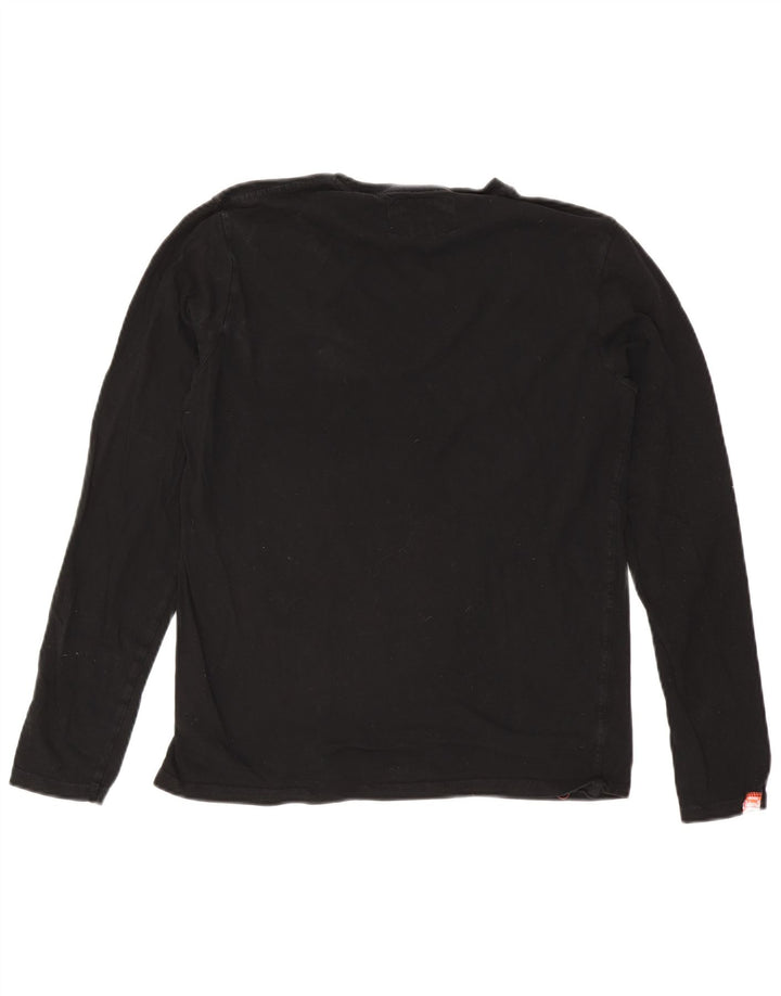 Superdry Haut à manches longues pour homme en coton noir Large