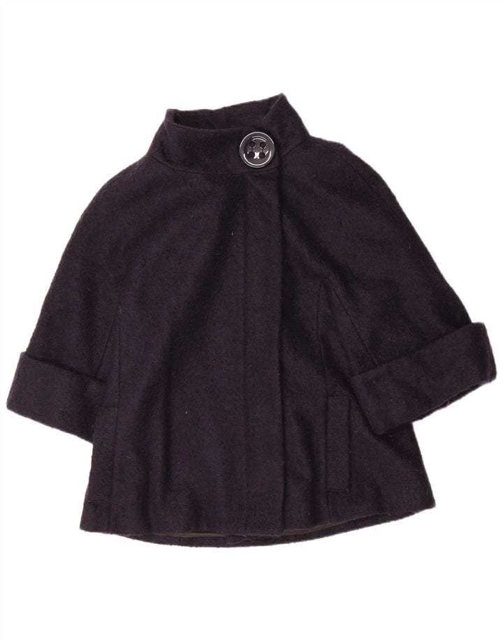 Max & Co. Pardessus court à manches 3/4 pour femme UK 12 en laine bleu marine moyen