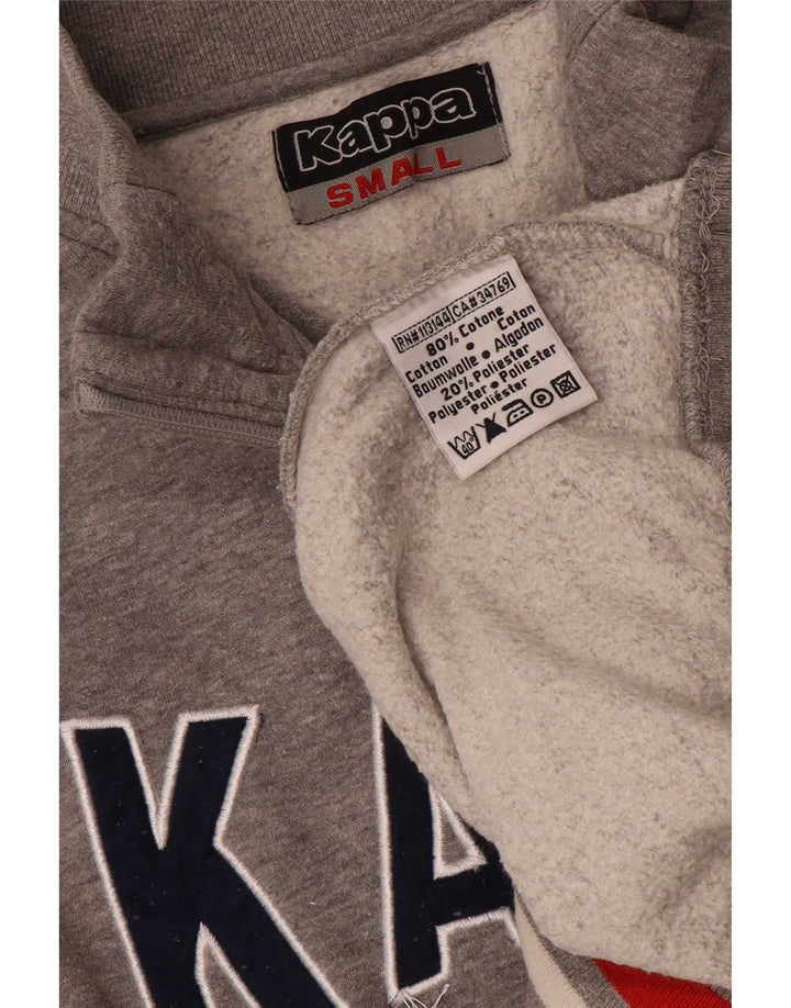 Kappa Sweat-shirt graphique pour femme UK 10 Small Gris Colorblock