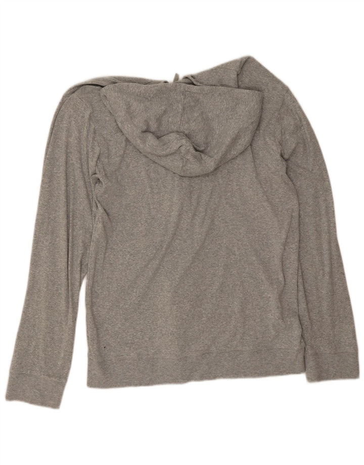 Calvin Klein Pull à capuche zippé pour homme en coton gris moyen