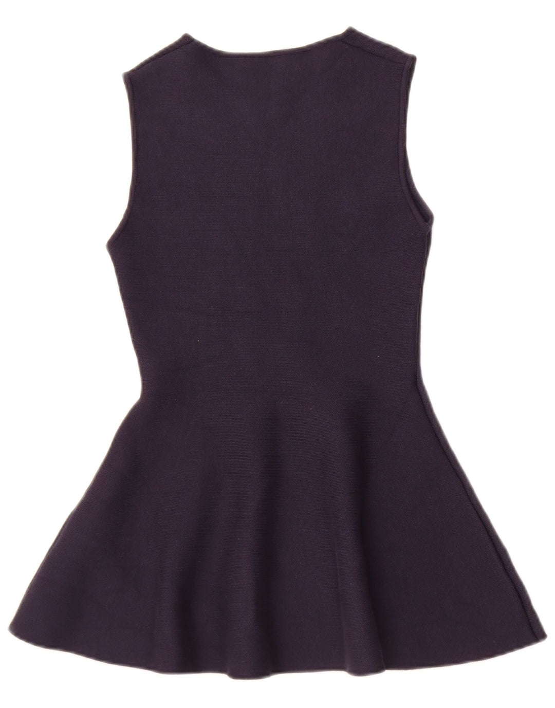 Zara Tunique surdimensionnée sans manches pour femme UK 10 Small Bleu marine Viscose