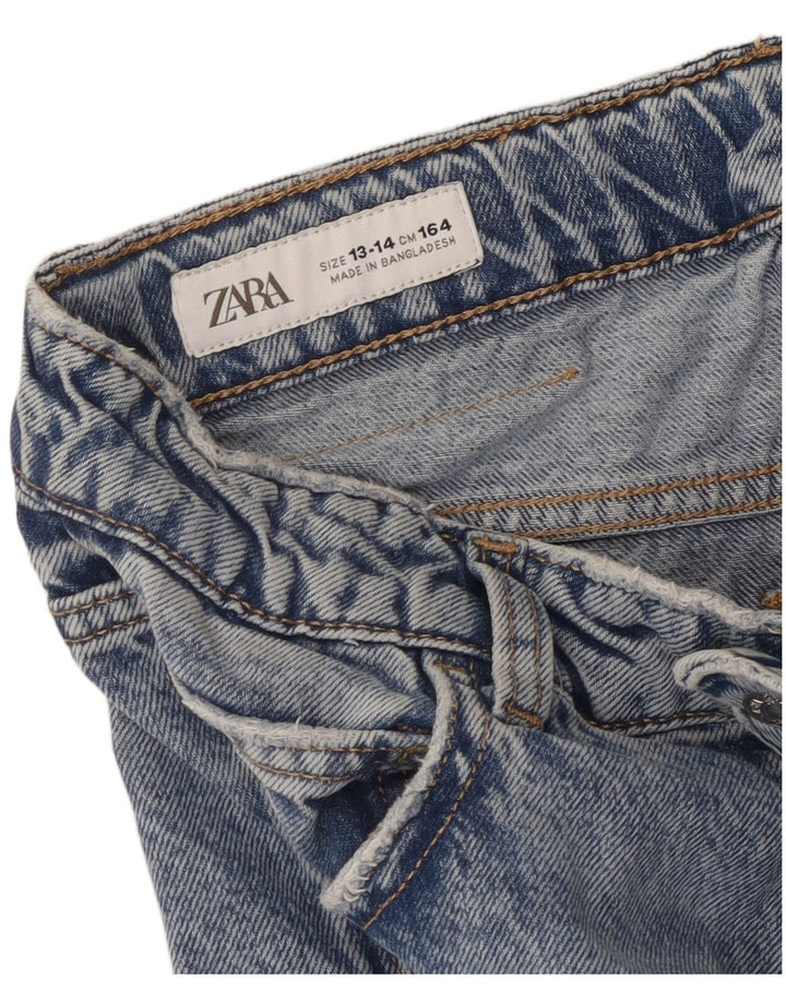 Jean Capri Cargo Zara Garçon 13-14 ans W28 L22 Bleu