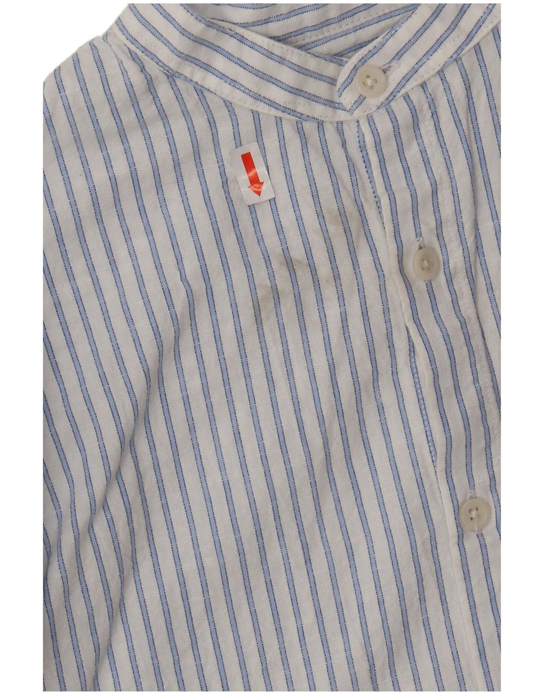 Chemise garçon ZARA 8-9 ans coton blanc à fines rayures