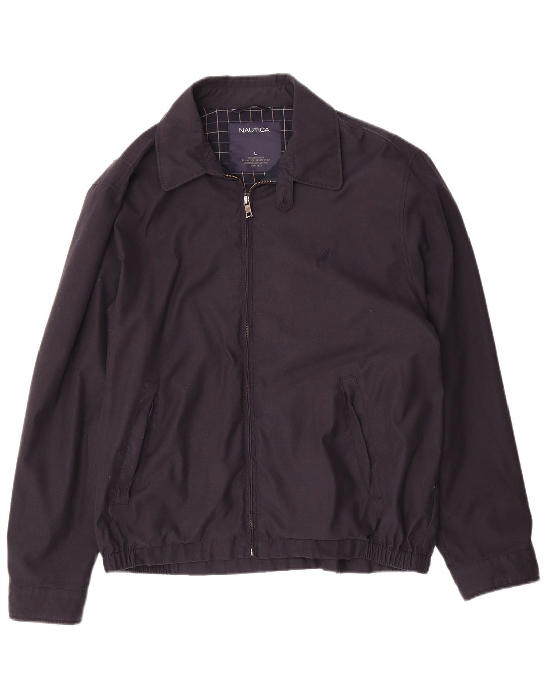 Nautica Veste Bomber Homme UK 40 Large Bleu Marine Polyester