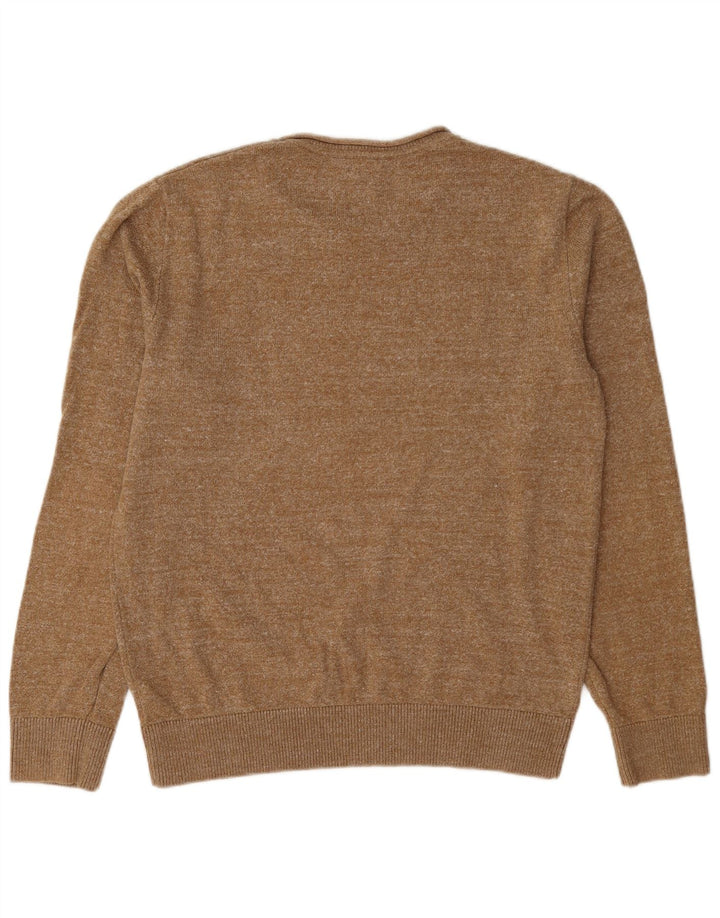 Gap Pull Col Bateau Homme Beige Moyen Moucheté Coton