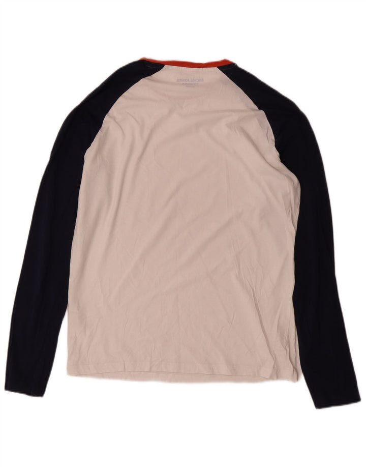 Jack & Jones Haut Coupe Regular Manches Longues Homme Blanc Moyen Colorblock
