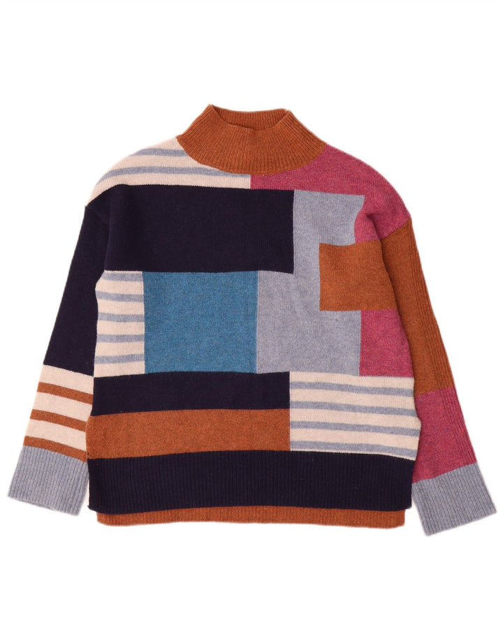 WHITE STUFF Pull à col roulé pour femme UK 8 Small Multicolore