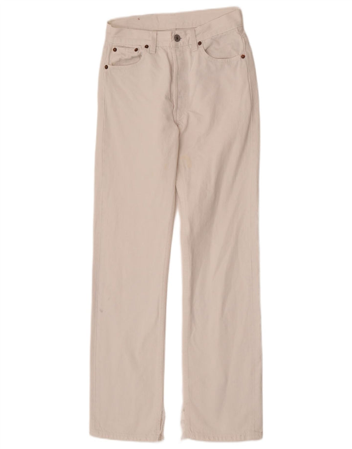 Levi's Jean Droit 501 Femme W28 L32 Coton Blanc