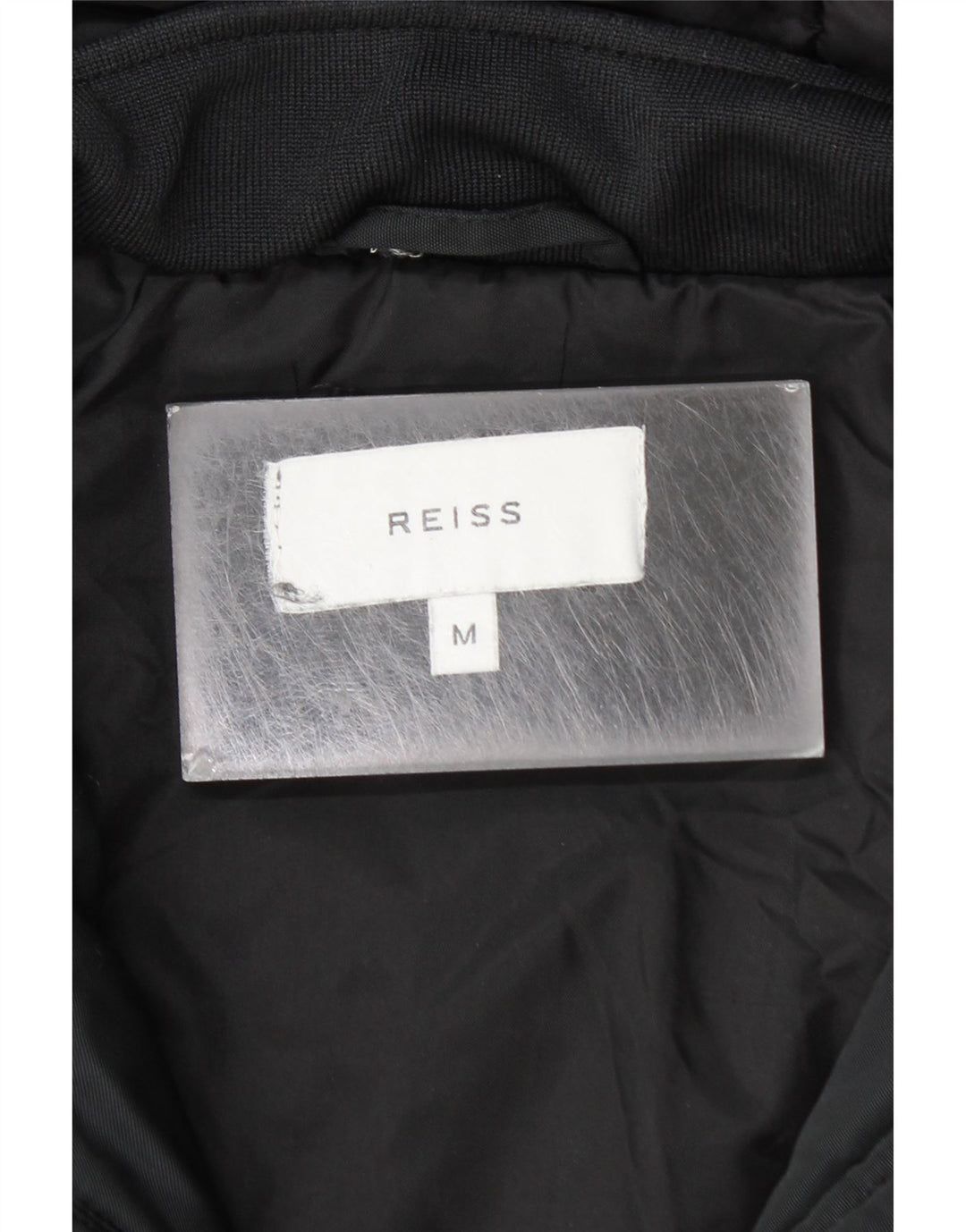 Reiss Veste coupe-vent à capuche pour homme UK 38 Medium Noir Coton