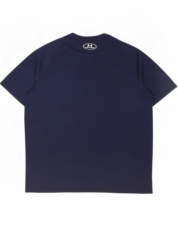 Under Armour Heat Gear T-Shirt Haut Homme Bleu Marine Large