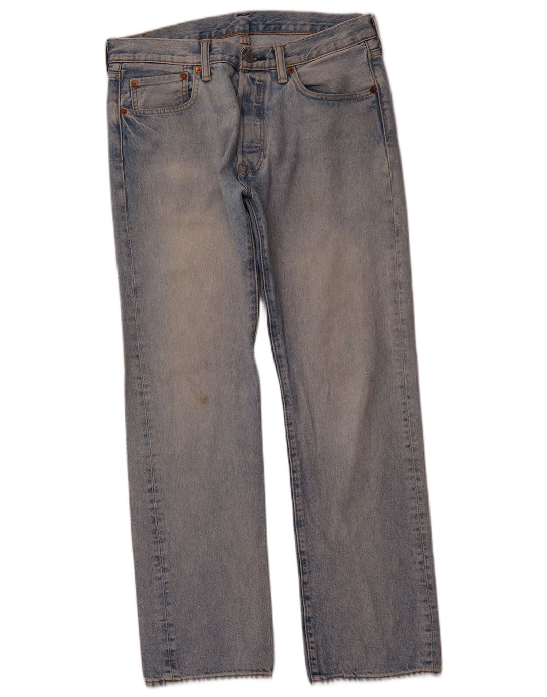 LEVI'S Jean Droit 501 Homme W32 L30 Bleu Coton