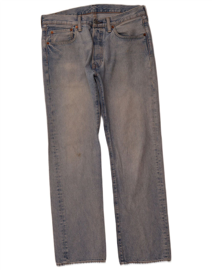 LEVI'S Jean Droit 501 Homme W32 L30 Bleu Coton