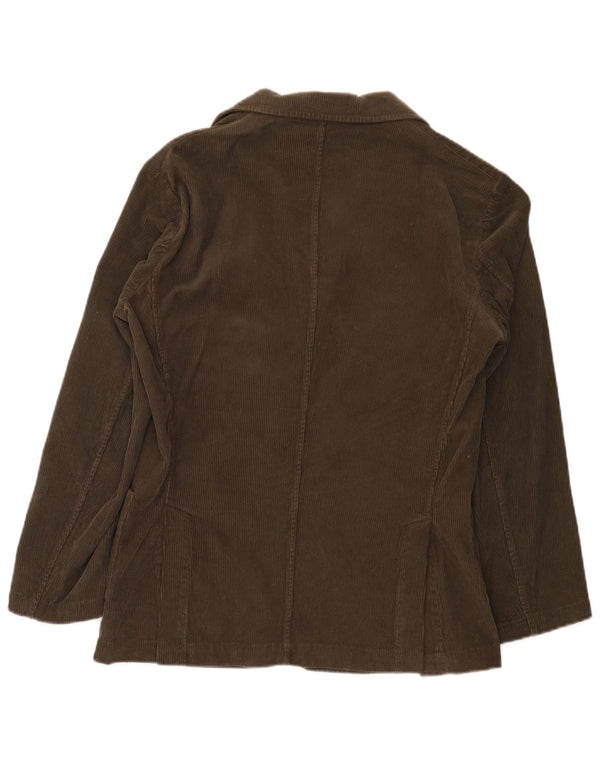 Alberto Aspesi Veste blazer en velours côtelé à 3 boutons pour homme UK 38 Marron moyen