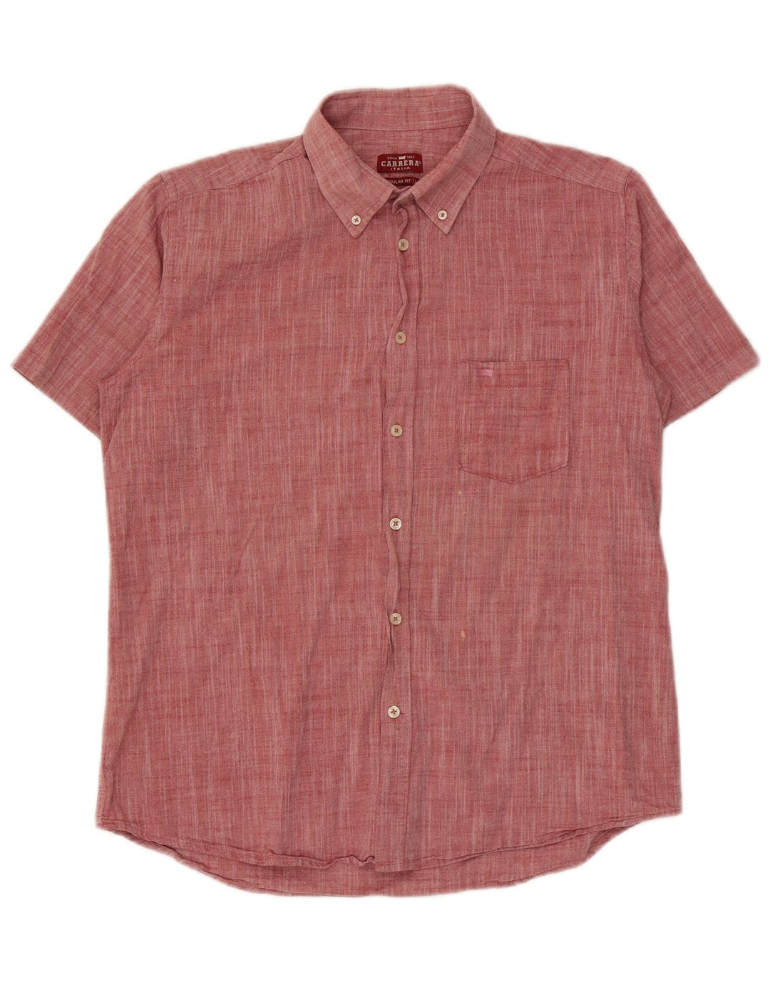 Carrera Chemise à manches courtes Regular Fit pour homme Rouge Taille L