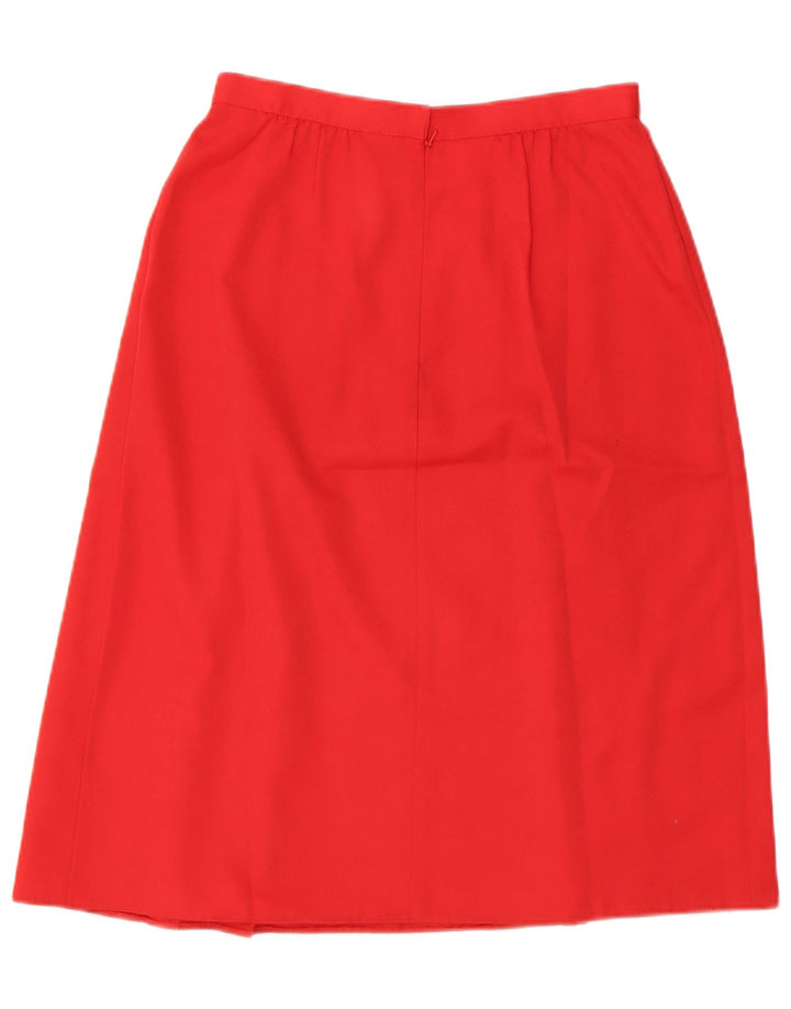 ST MICHAEL Womens A-Line Skirt UK 16 Large W30  Red Polyester