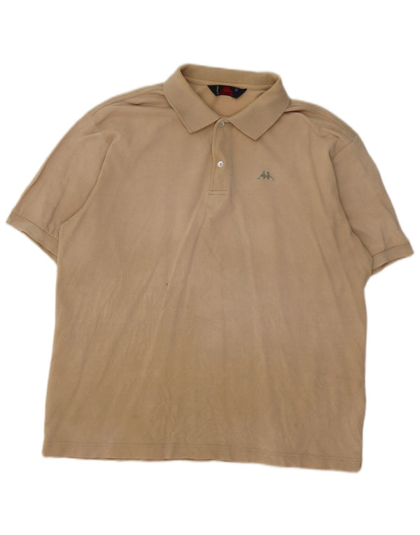 Kappa Polo Homme Large Beige Coton
