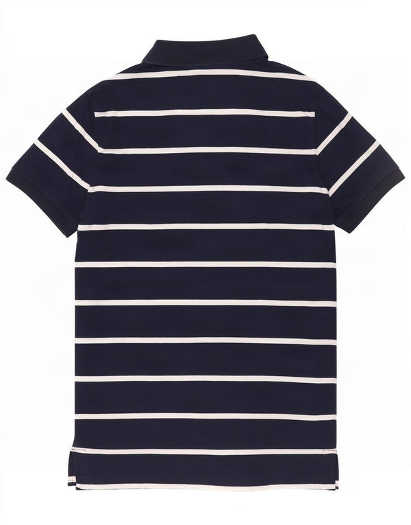 Superdry Polo Homme Bleu Marine Moyen Rayé Coton