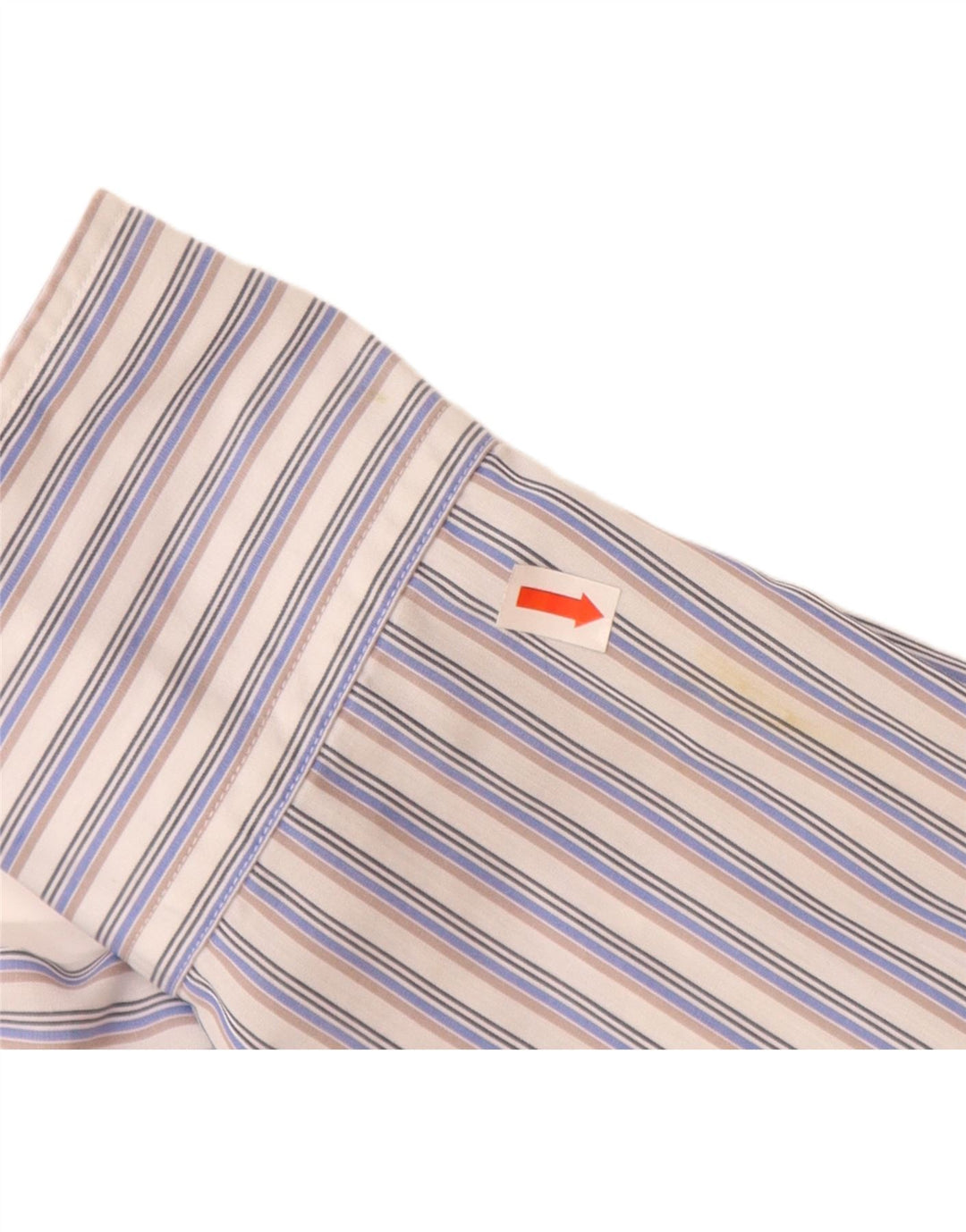 LACOSTE Chemise Homme Taille 40 Coton Rayé Bleu Moyen