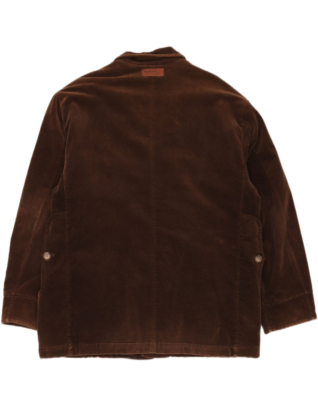 MARLBORO CLASSICS Veste militaire en velours côtelé pour homme EU 50 Grand coton marron