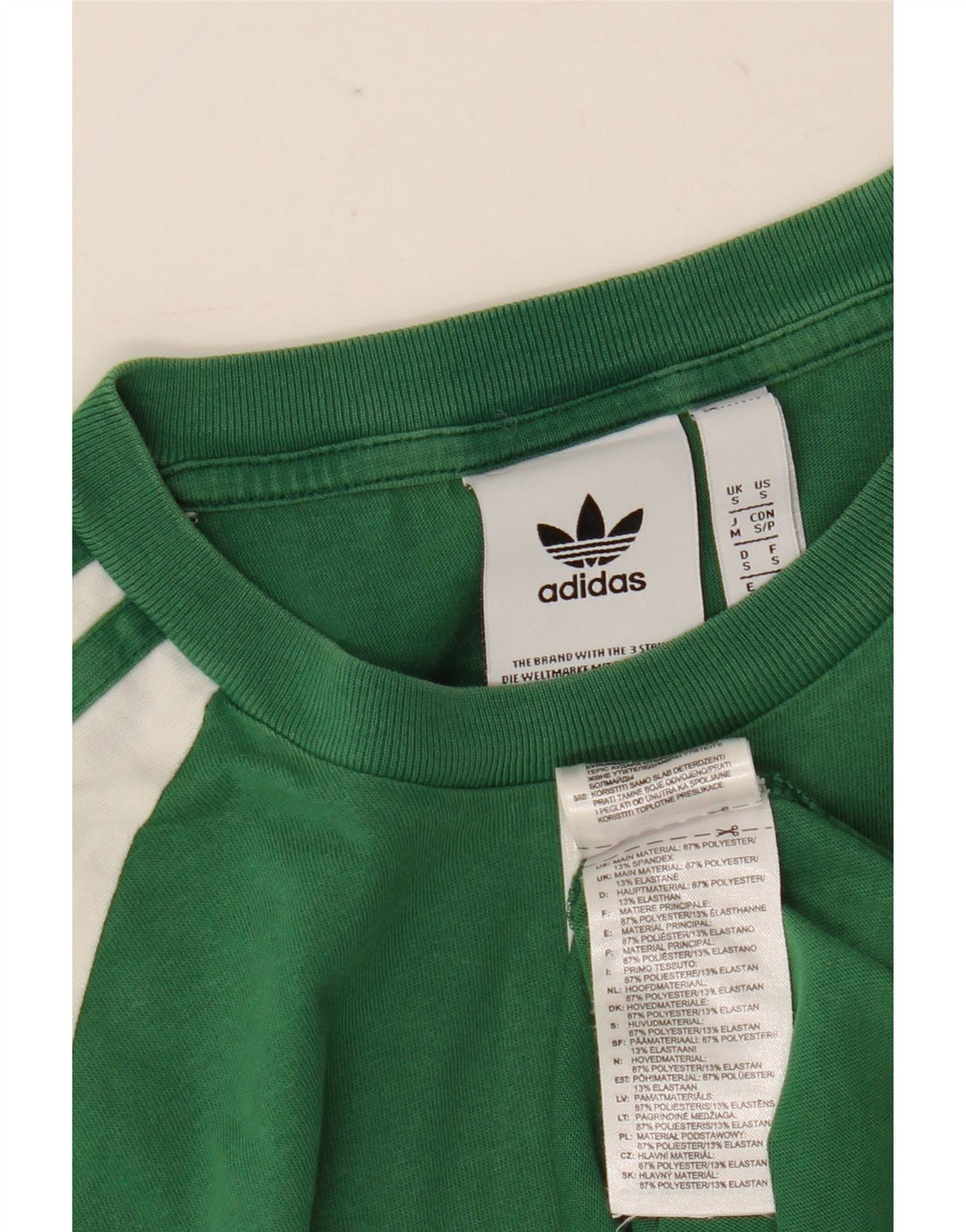 Adidas T-Shirt Homme Haut Petit Vert Colorblock Polyester